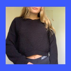❄️ Cropped knit sweater ❄️